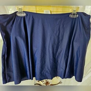 Del Raya Swimwear Navy Blue Womens Pull On Swim Skirt Sz 18